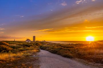 Zonsondergang op de duinen van Domburg 0314