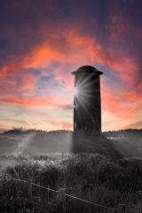 De watertoren in alle glorie