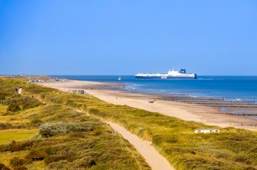 Segeln entlang der Küste von Zeeland