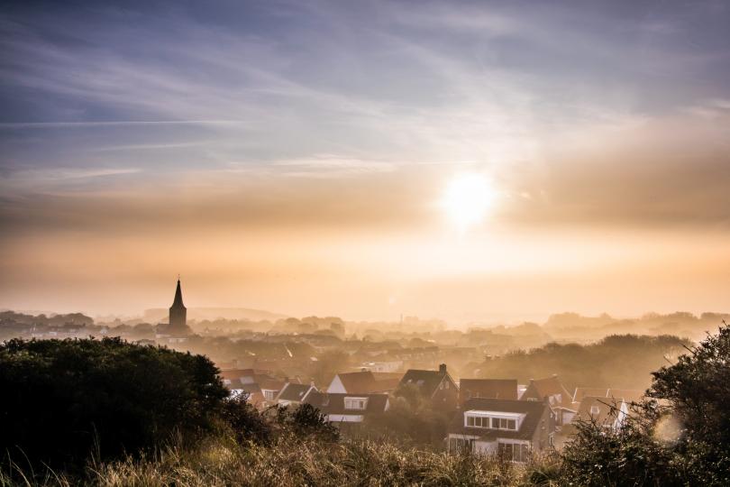 Domburg in Nebel gehüllt