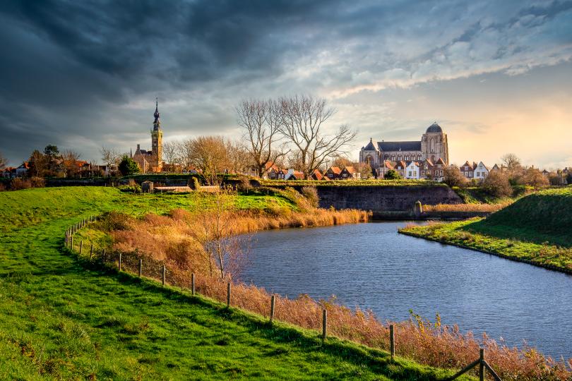 Zicht over de Vest van Veere