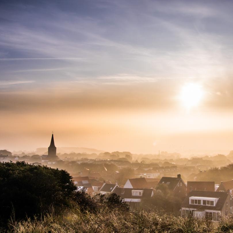 Domburg in Nebel gehüllt