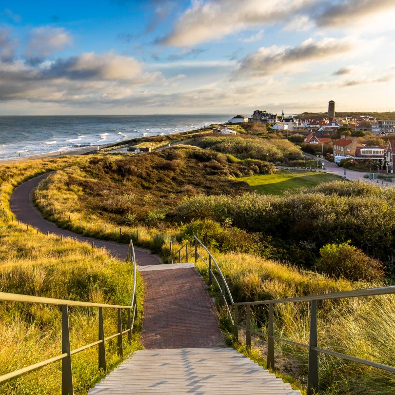Zonnig Domburg vanaf de Hoge Hil