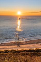 De zon zien zakken in de zee bij Valkenisse
