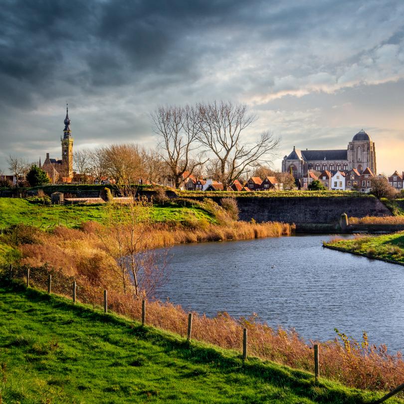 Zicht over de Vest van Veere