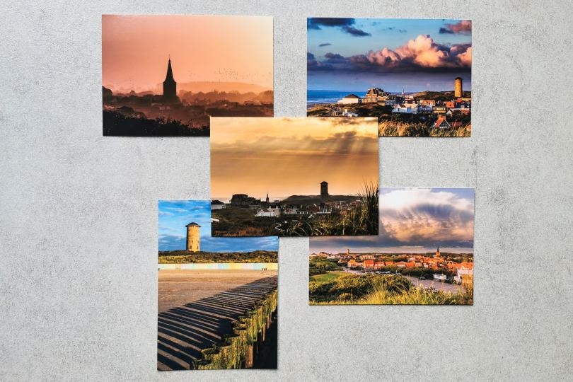 5 verschiedene Postkarten von Domburg, paket 2